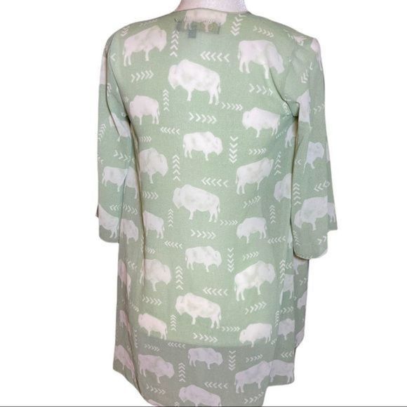 L&b Lucky and Blessed‎ Lightweight Sheer Cardigan Cover Up - Picture 3 of 5